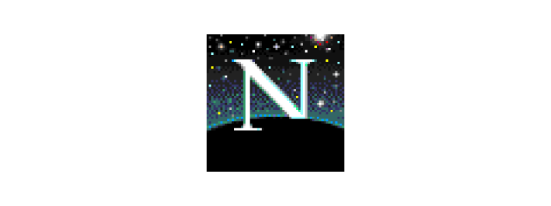 Netscape Navigator Web Page Loading Animation (top-right icon in browser) (1994)